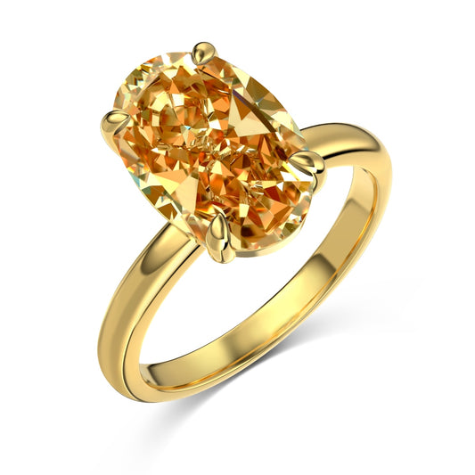 Imperial Russet Spark Pierścionek S925 18K