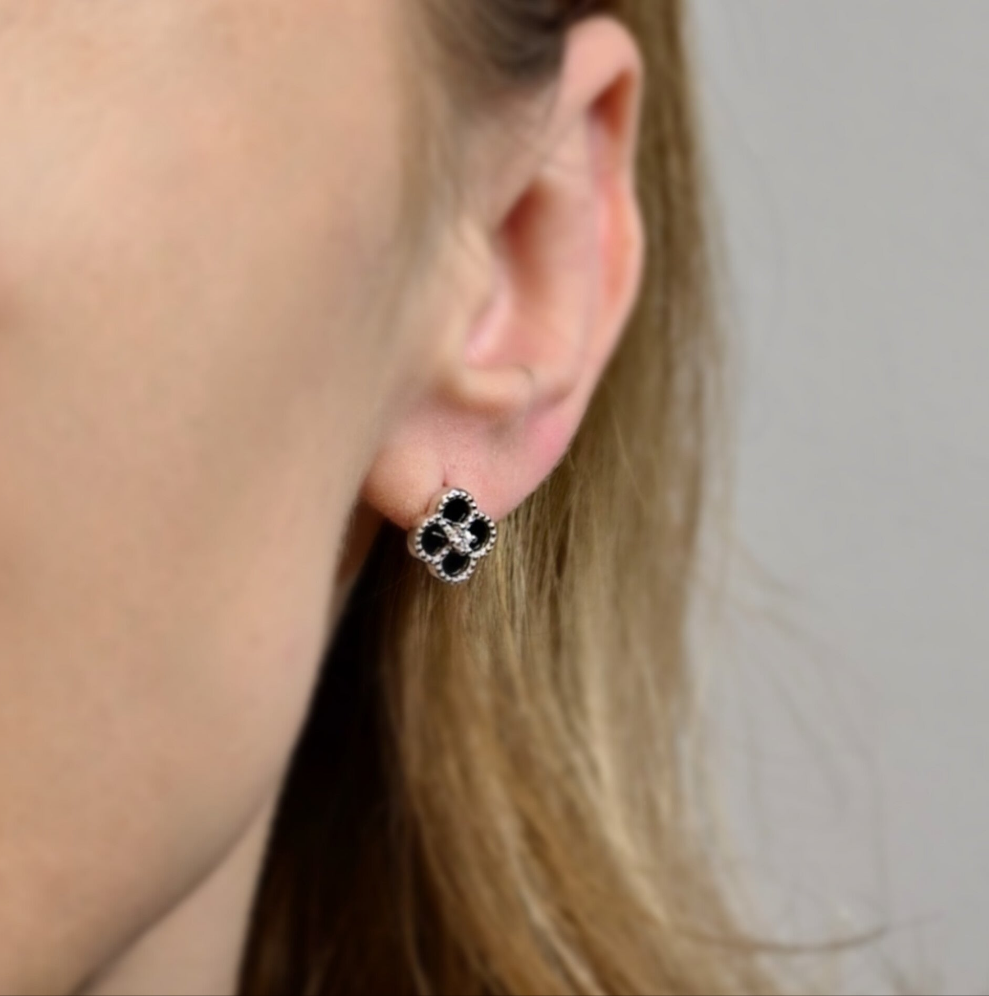 Four-Leaf Fortune Kolczyki S925