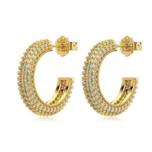 Estate Brilliance Kolczyki 11mm S925 18K