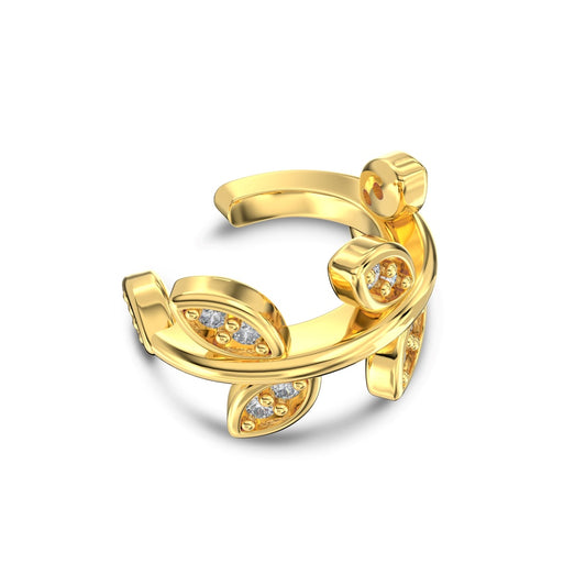 Leaf Spark Nausznica S925 18K