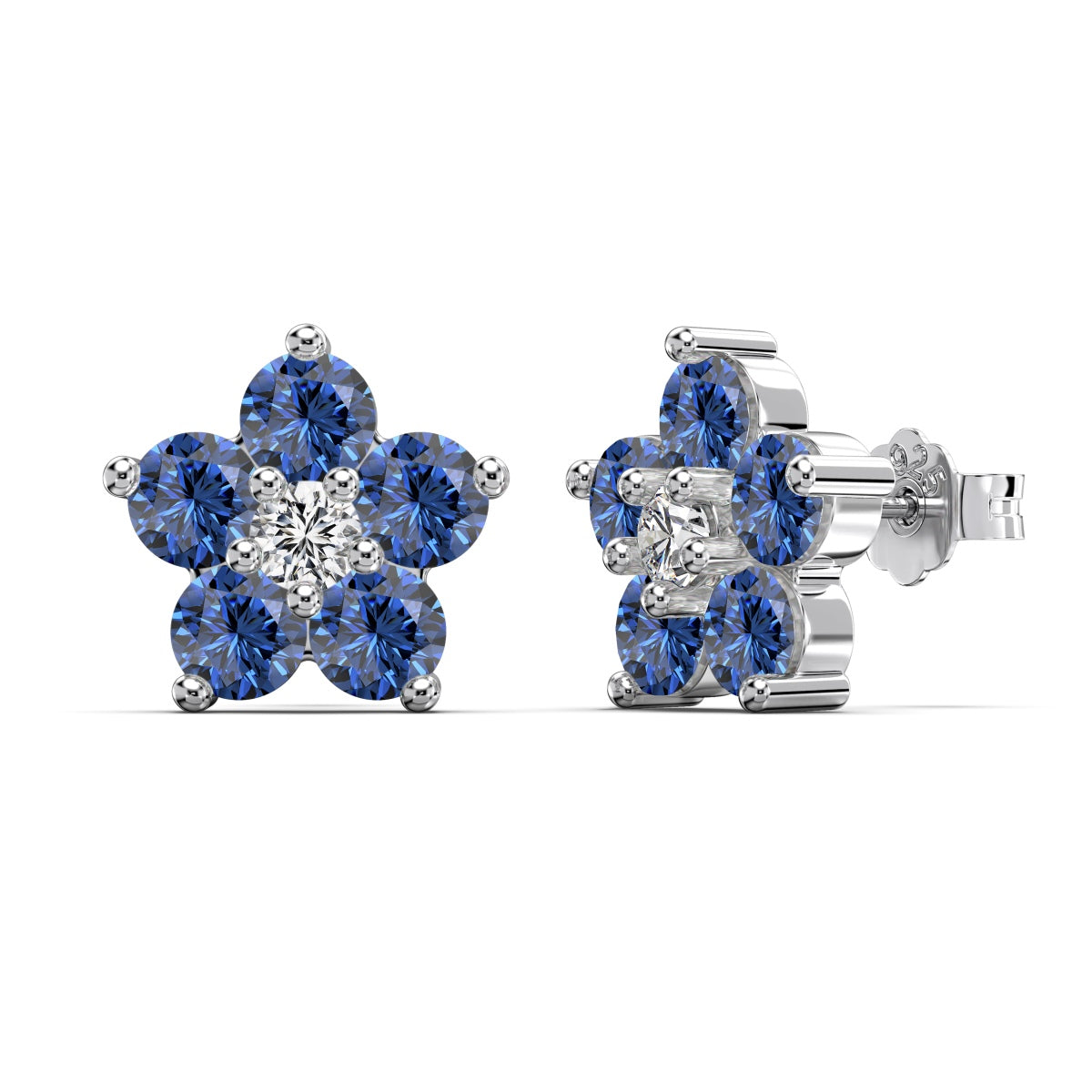 Florisse Bleu Kolczyki S925