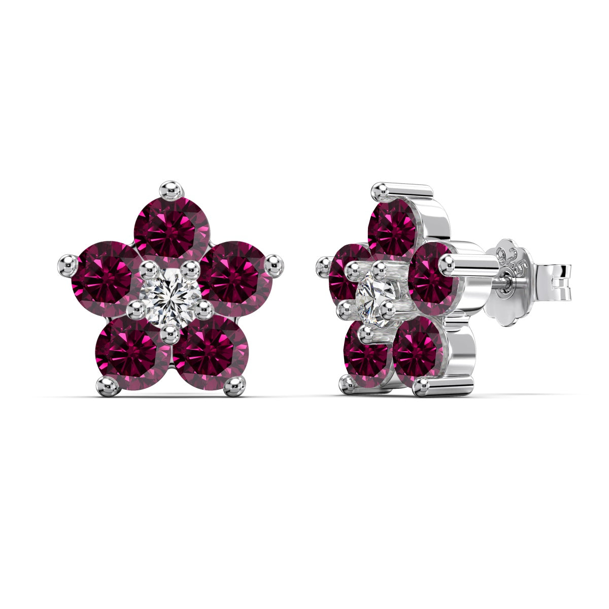 Florisse Rosé Kolczyki S925