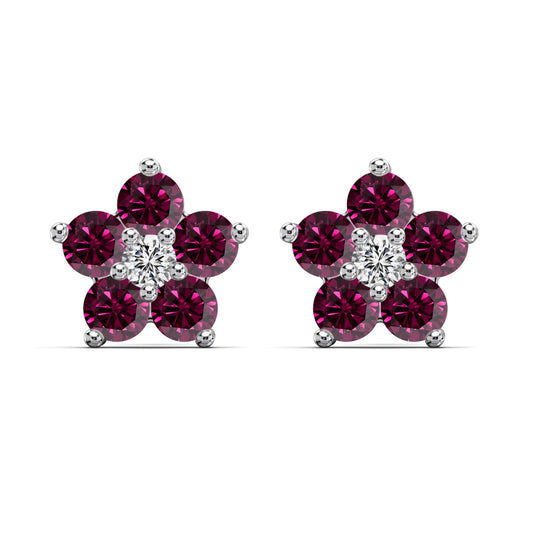 Florisse Rosé Kolczyki S925