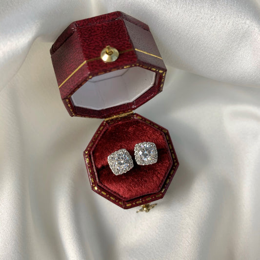 Crowned Jewel Halo Kolczyki S925