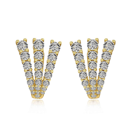 Monarch Masterpiece Kolczyki S925 18K