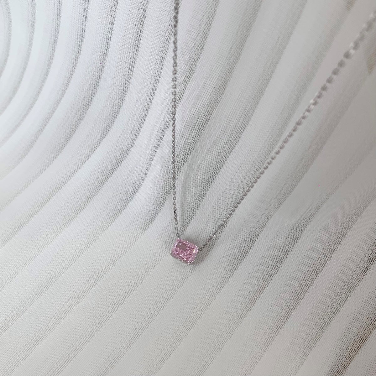 Ice Queen Pink Necklace S925