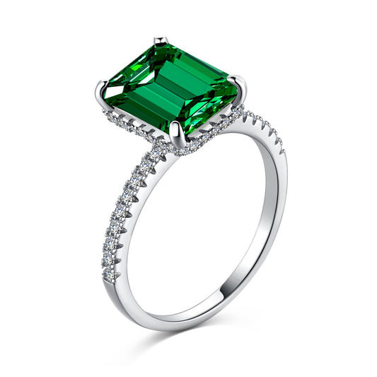 Emerald Enchantment Pierścionek S925