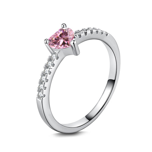 Sweetheart Pink Sparkle Pierścionek S925