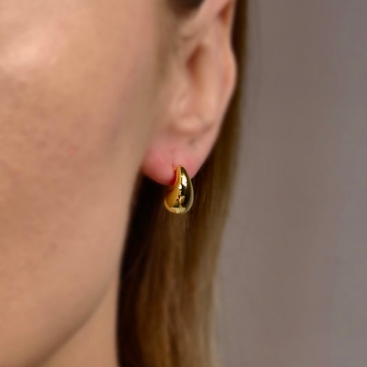 Drop Kolczyki 12mm S925 18K