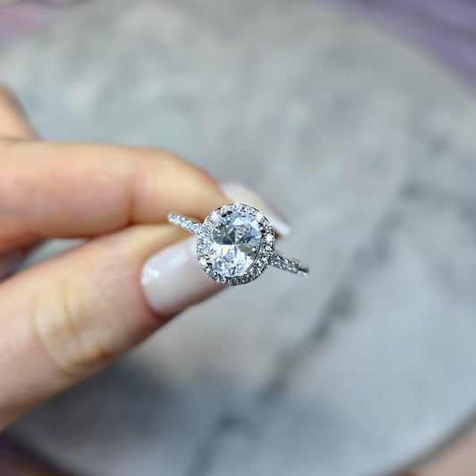 Princess Diamond Pierścionek S925