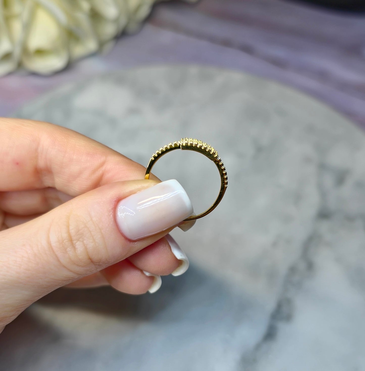 Glamour Goddess Pierścionek S925 18K