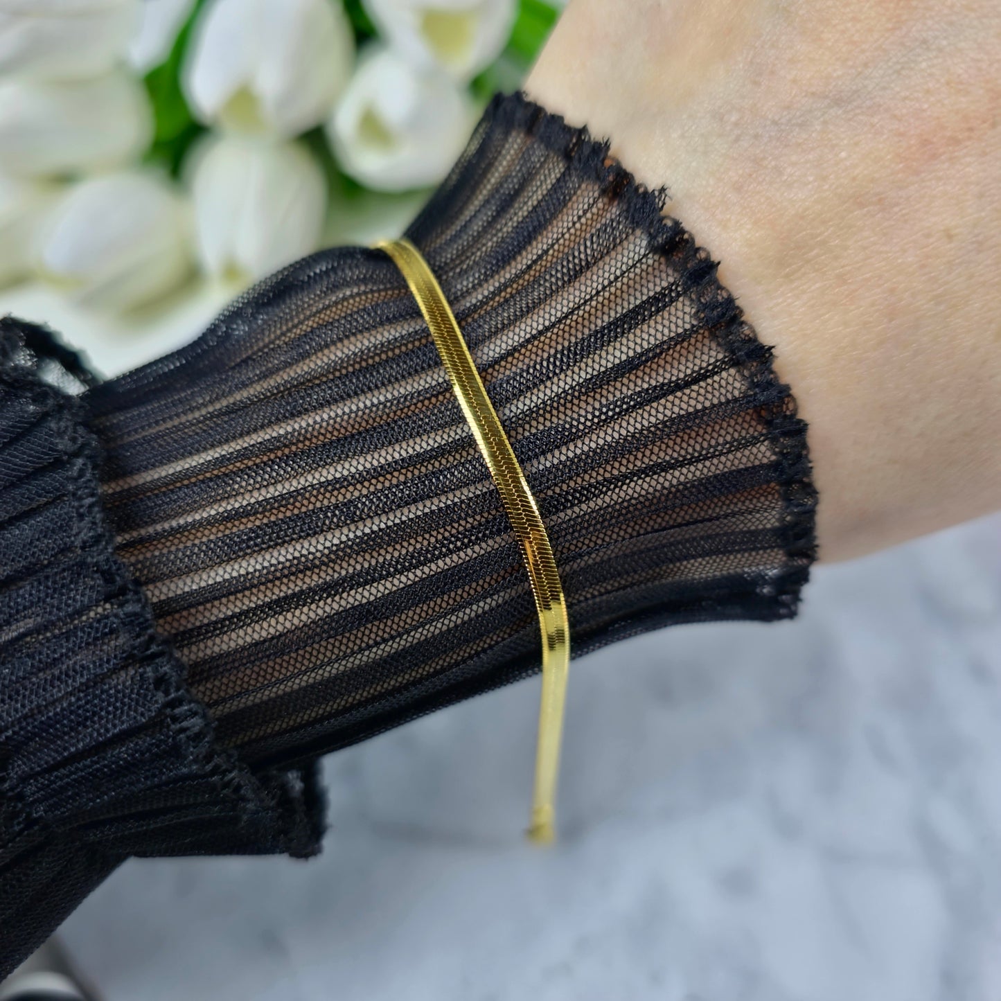 Snake Bransoletka Żmijka S925 18K