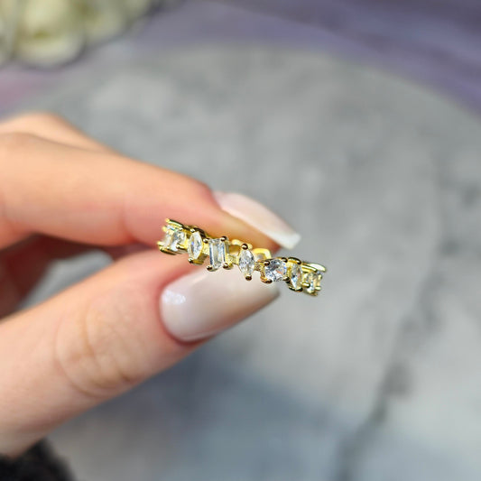 Crown Jewel Pierścionek S925 18K