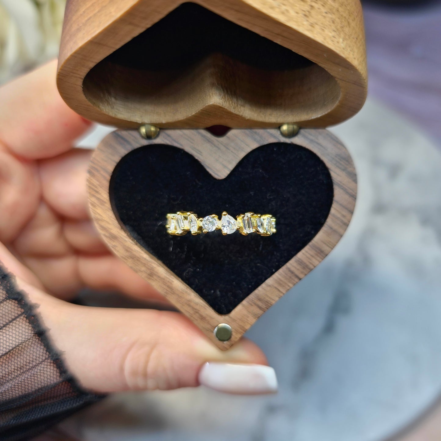 Crown Jewel Pierścionek S925 18K