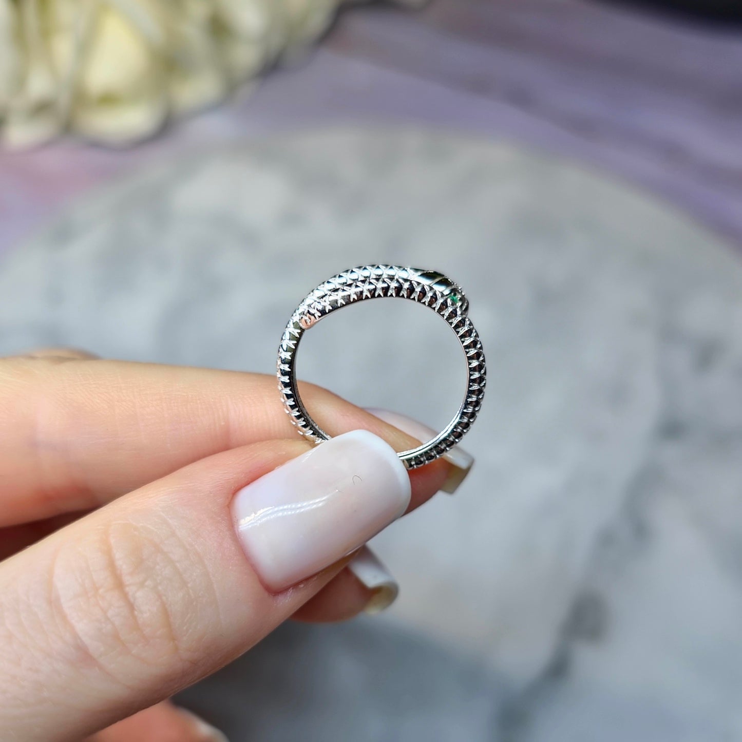 Cobra Charm Pierścionek S925