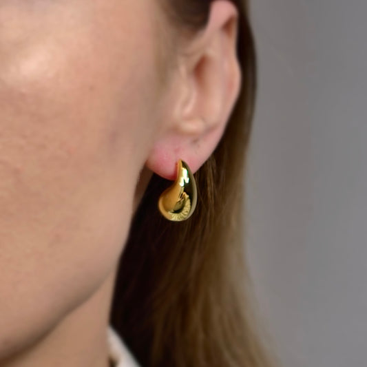 Drop Kolczyki 18mm S925 18K