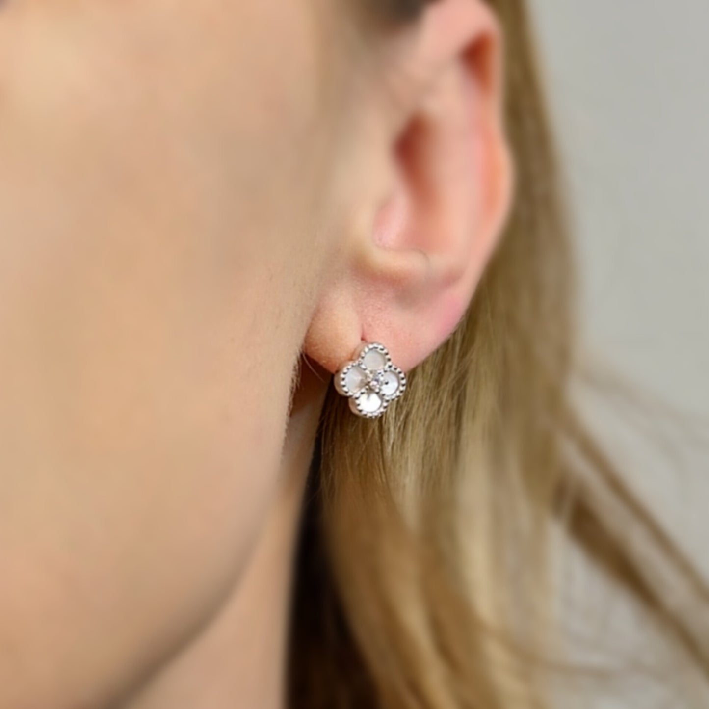 Four-Leaf Luck Earrings S925