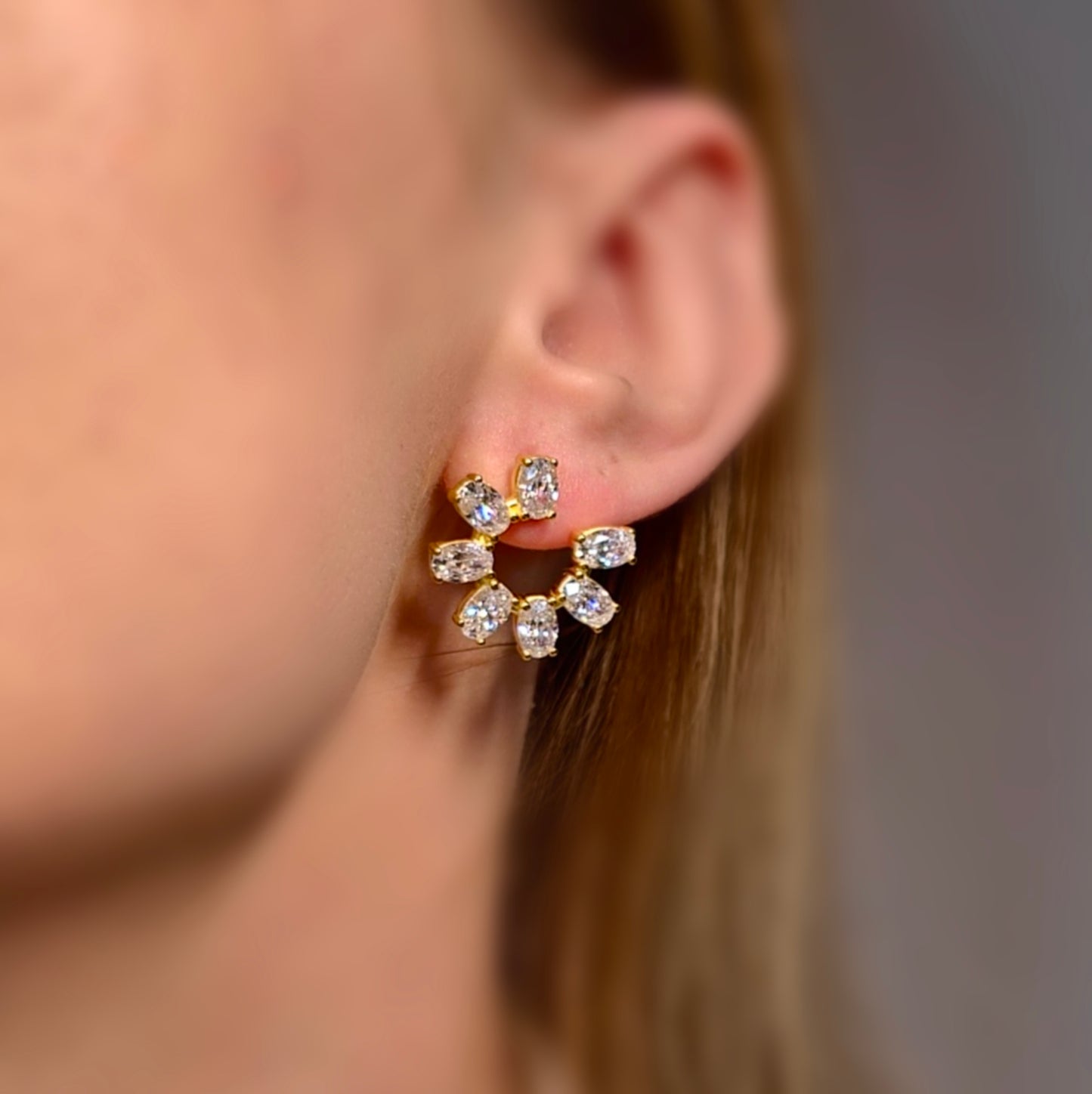 Solar Aura Kolczyki S925 18K