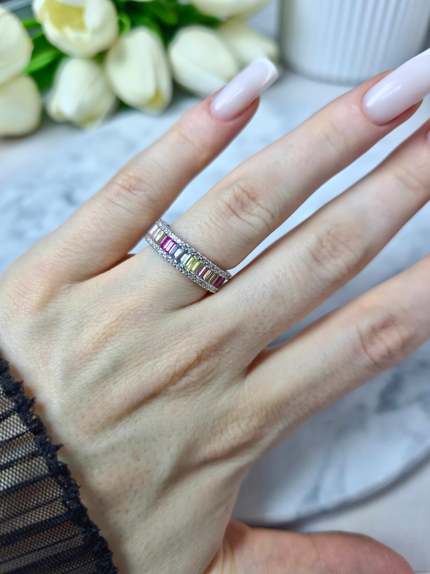 Coral Luminescence Pierścionek S925