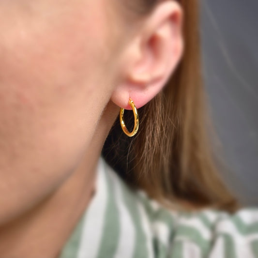 Noble Kółka 18mm S925 18K