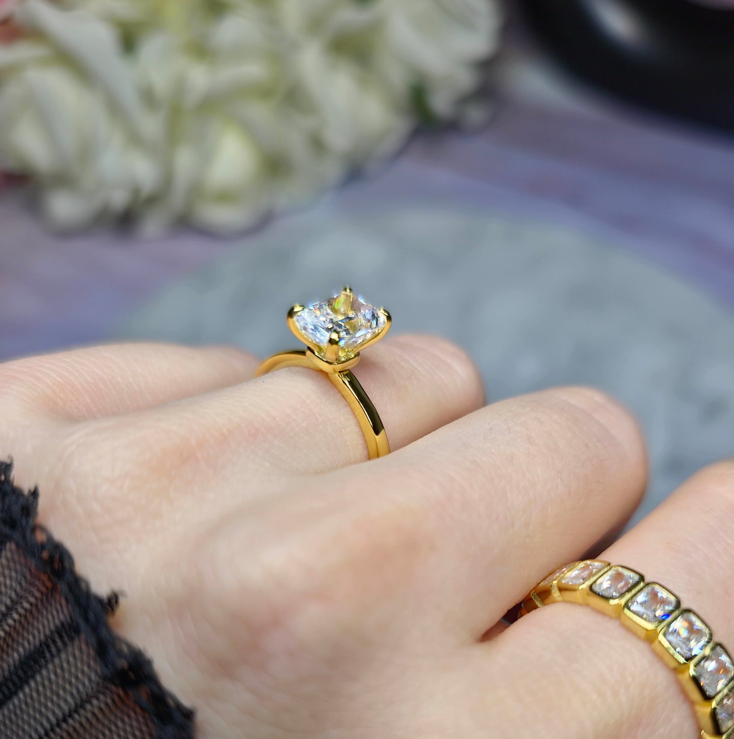 Enchanted Ice Queen Ring S925 18K