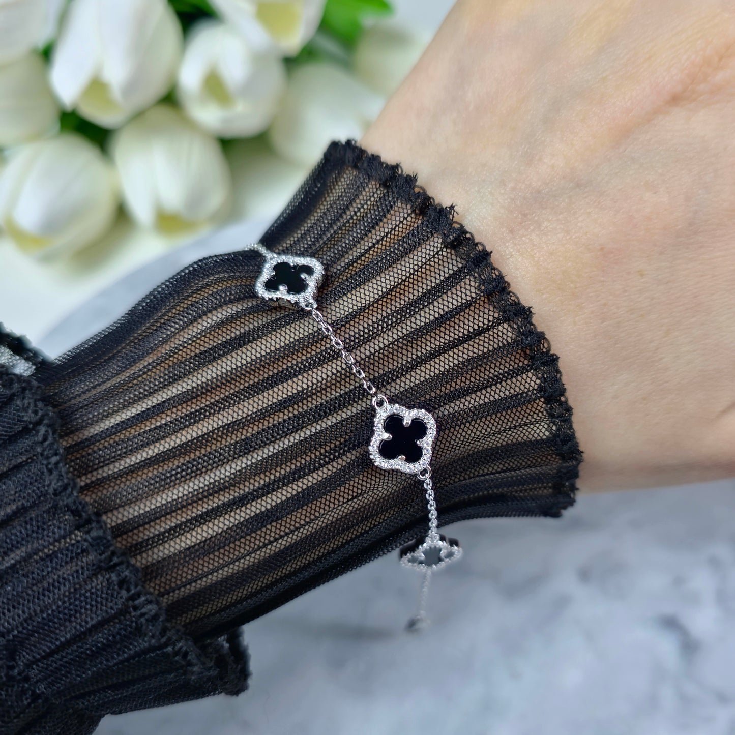Four-Leaf Clover Bracelet S925