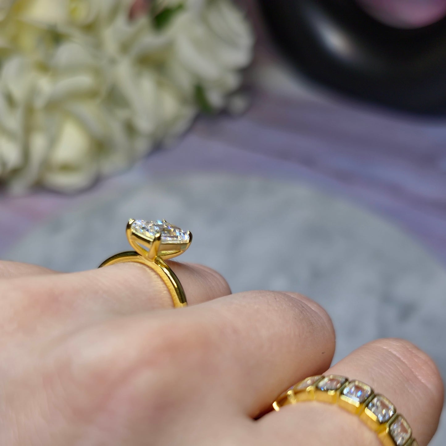 Sleek Trophy Pierścionek S925 18K