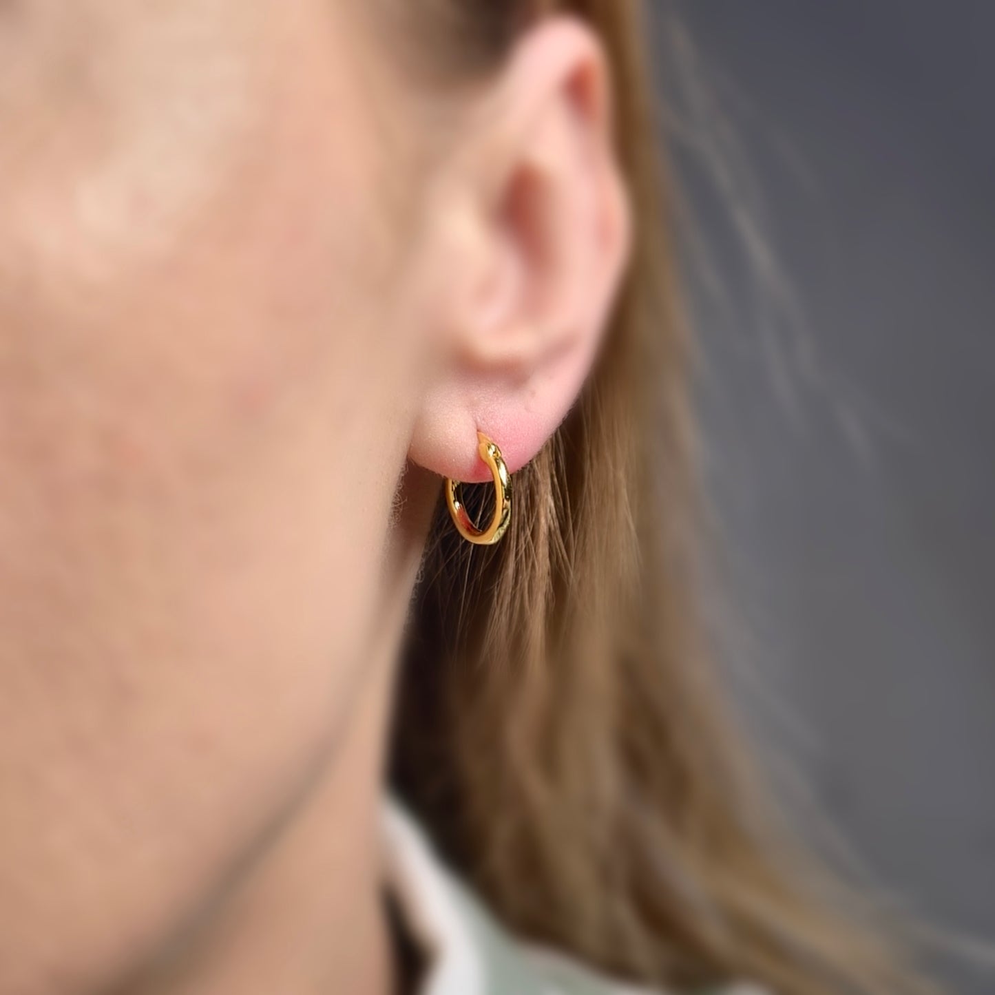 Lustrous Kółka 13mm S925 18K