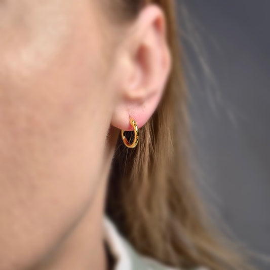 Lustrous Kółka 13mm S925 18K