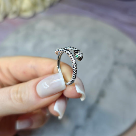 Cobra Charm Pierścionek S925