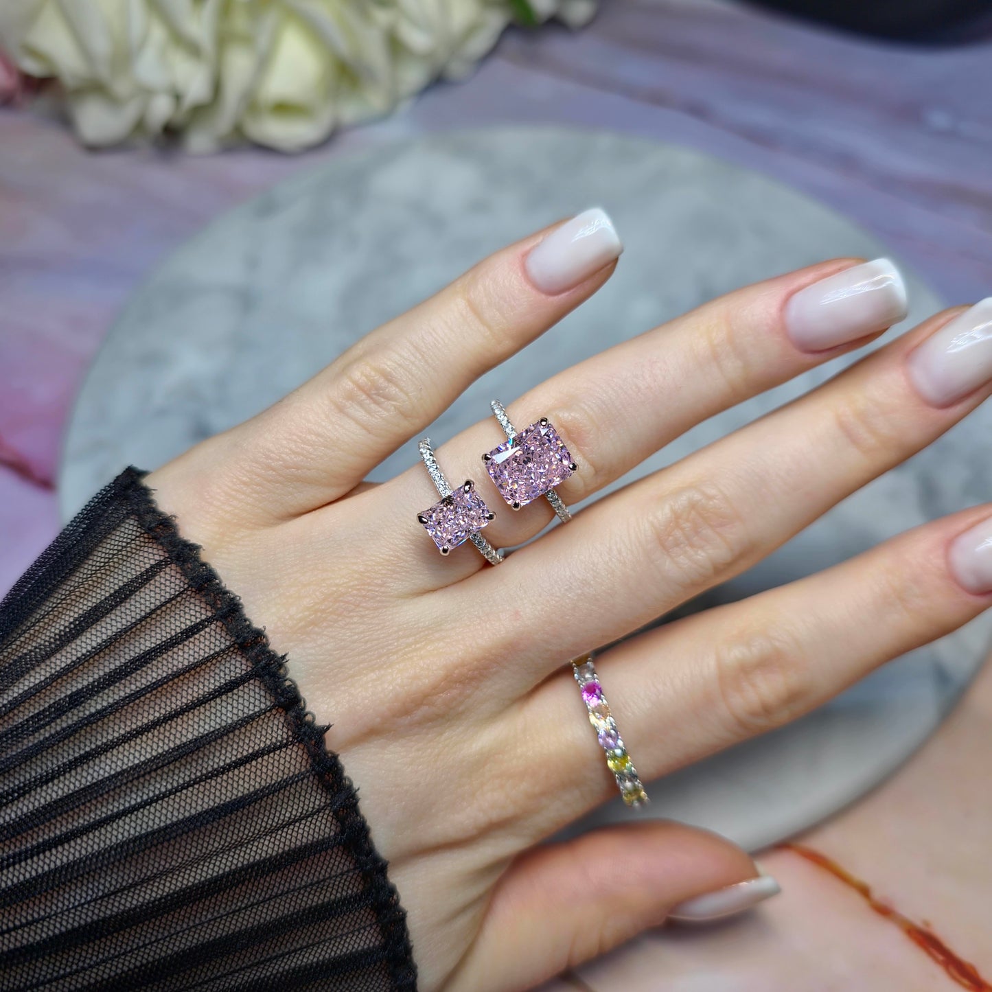 Ice Queen Bloom Pierścionek S925