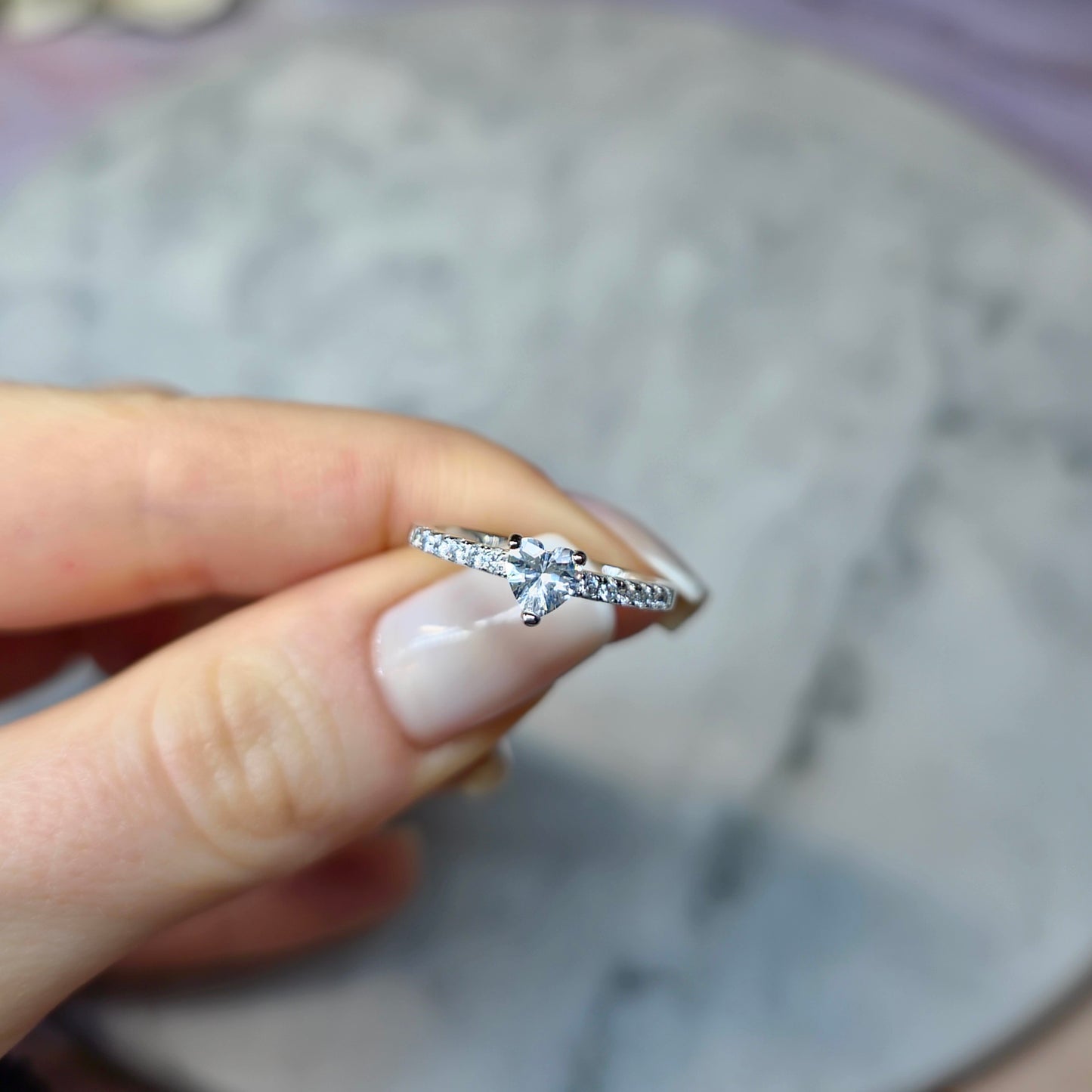 Sweetheart Sparkle Ring S925