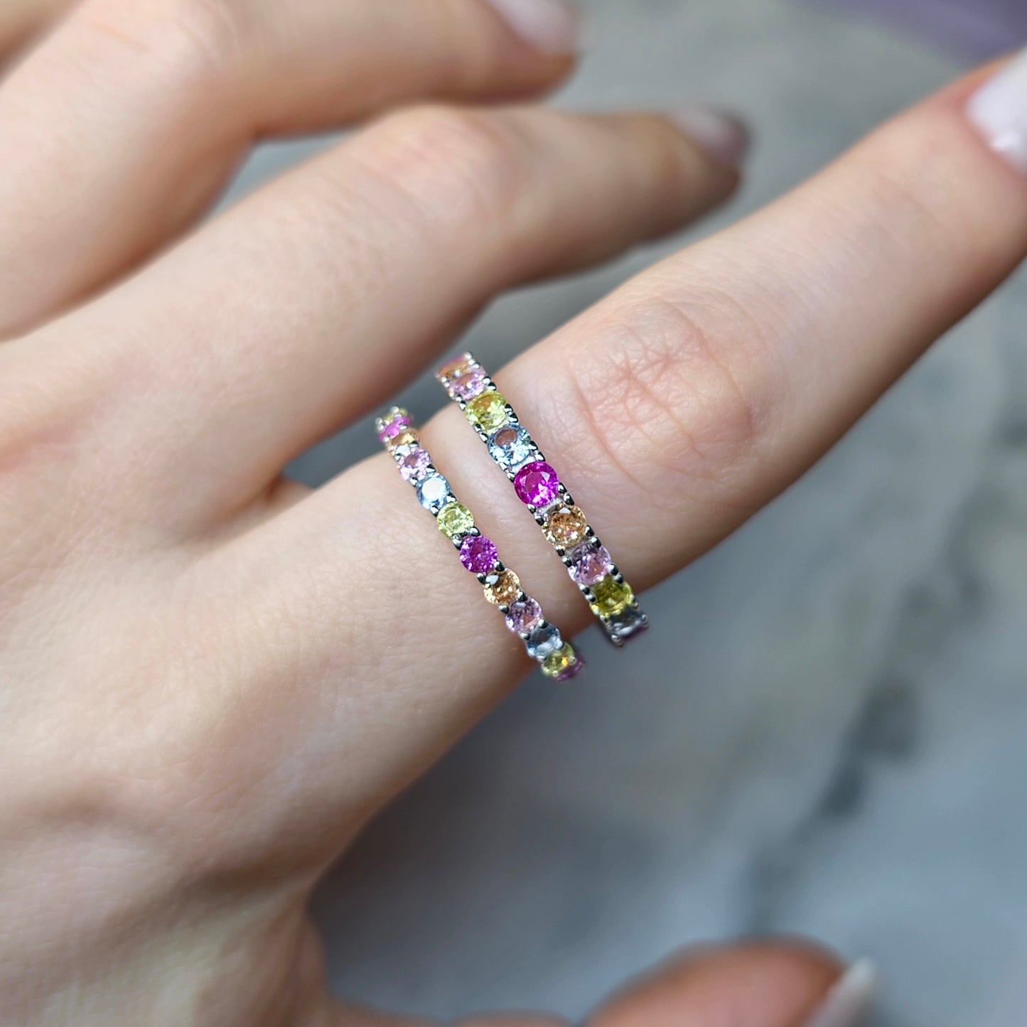Coral Beauty Eternity Band S925