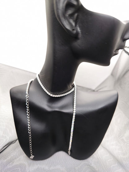 Infinite Brilliance Tennis Choker 2mm S925