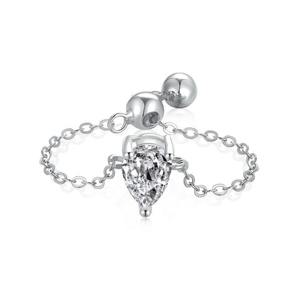 Pear Ice Sparkle Ring S925