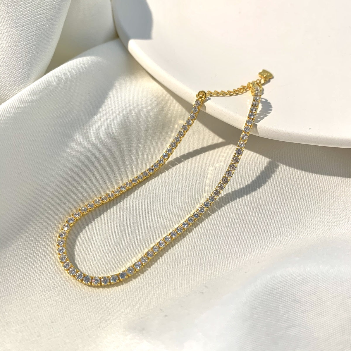 Tennis Bransoletka 2mm S925 18K
