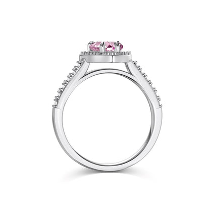 Heavenly Heart Pink Ring S925