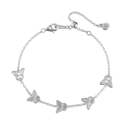 Four-Leaf Bloom Bracelet S925 18K