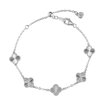 Four-Leaf Bloom Bracelet S925 18K
