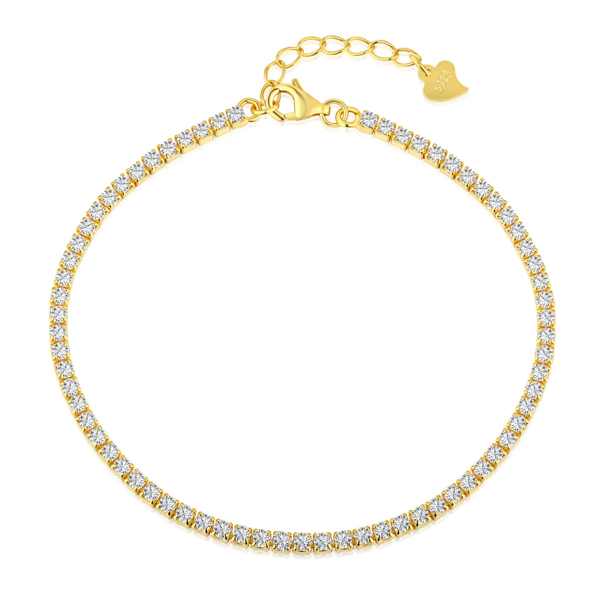 Tennis Bransoletka 2mm S925 18K