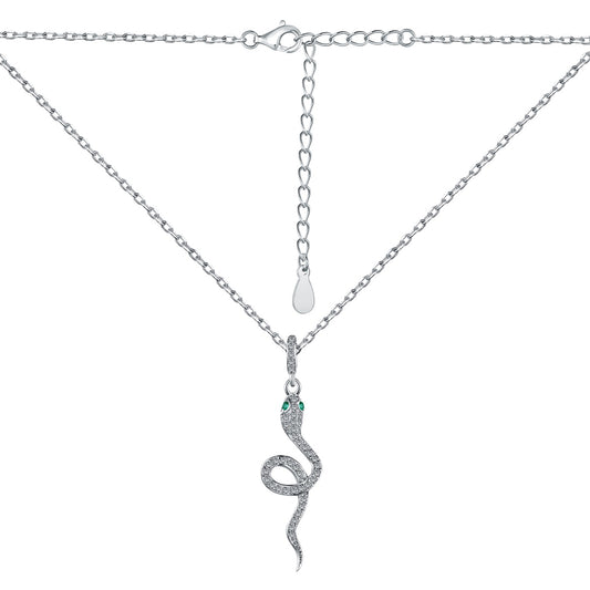 Cobra Charm Necklace S925