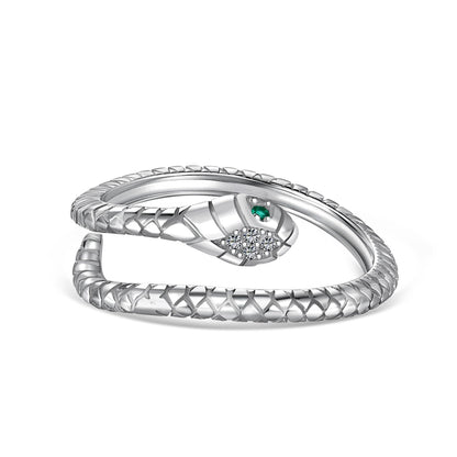 Cobra Charm Pierścionek S925
