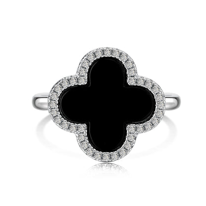 Four-Leaf Clover Ring S925 