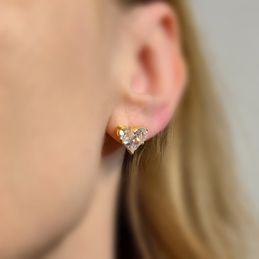 Queen of Hearts Earrings S925 18K 