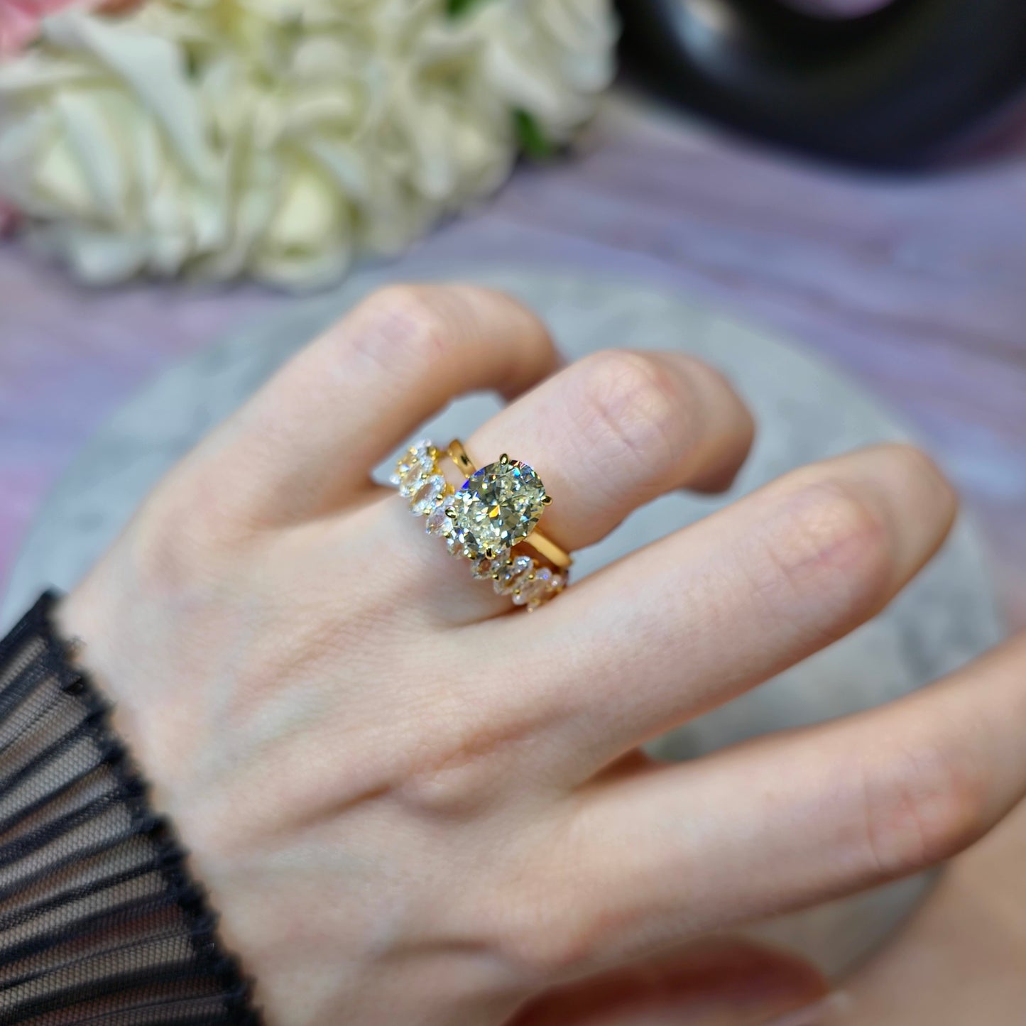 Imperial Diamond Pierścionek S925 18K