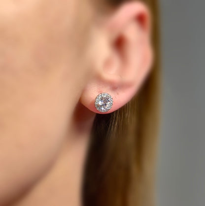Dazzling Diamond Earrings S925