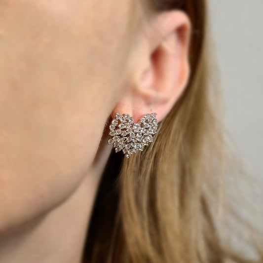 Frozen Heart Earrings S925 