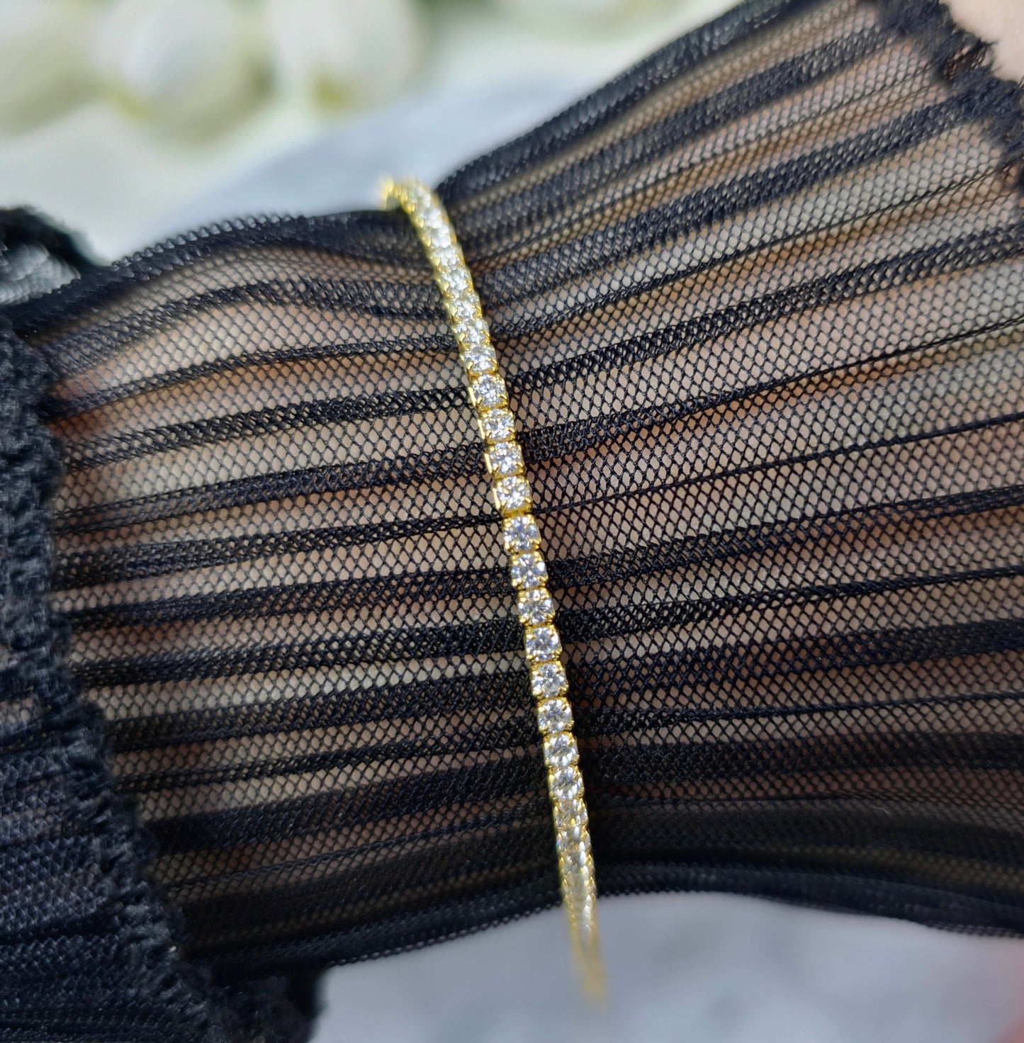Tennis Bransoletka 2mm S925 18K