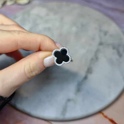 Four-Leaf Clover Ring S925 