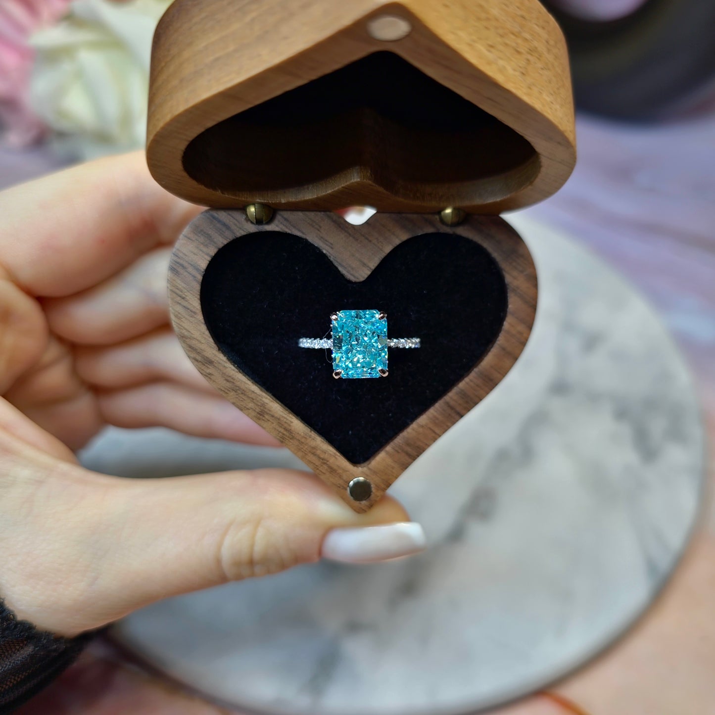Ice Queen Turquoise Ring S925 